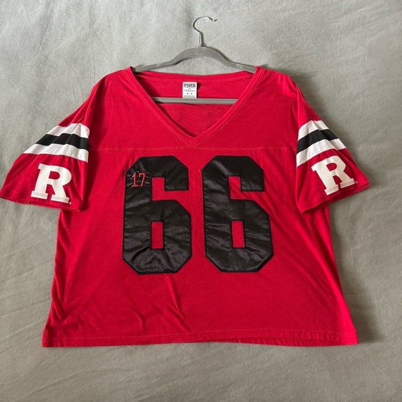 PINK Victoria's Secret Tops - PINK Rutgers Crop Top